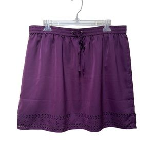 J. Crew Factory Mini Skirt Color Purple Sz 14